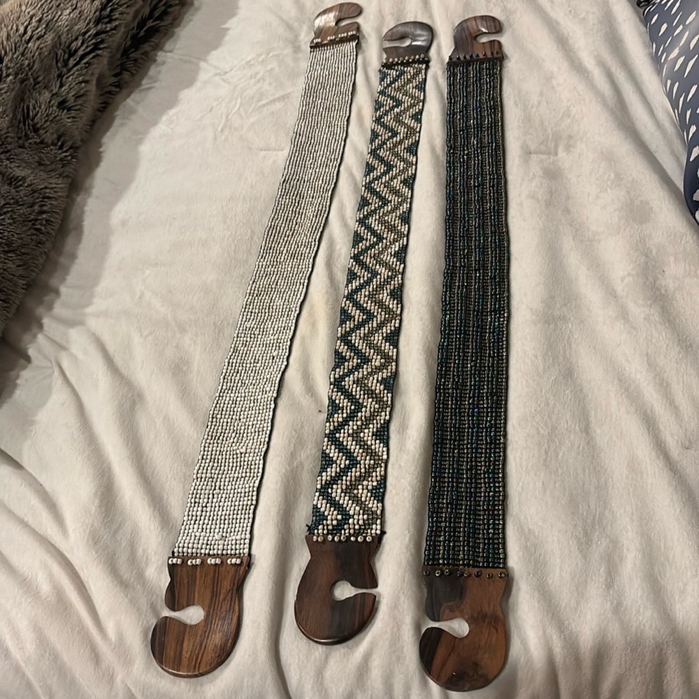 Bohemian seeded belts 🌸